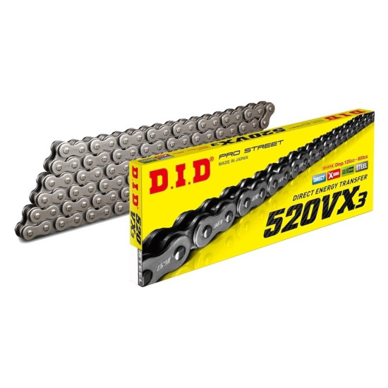 Lant DID 520 VX3 116zale STEEL ( za nituire)